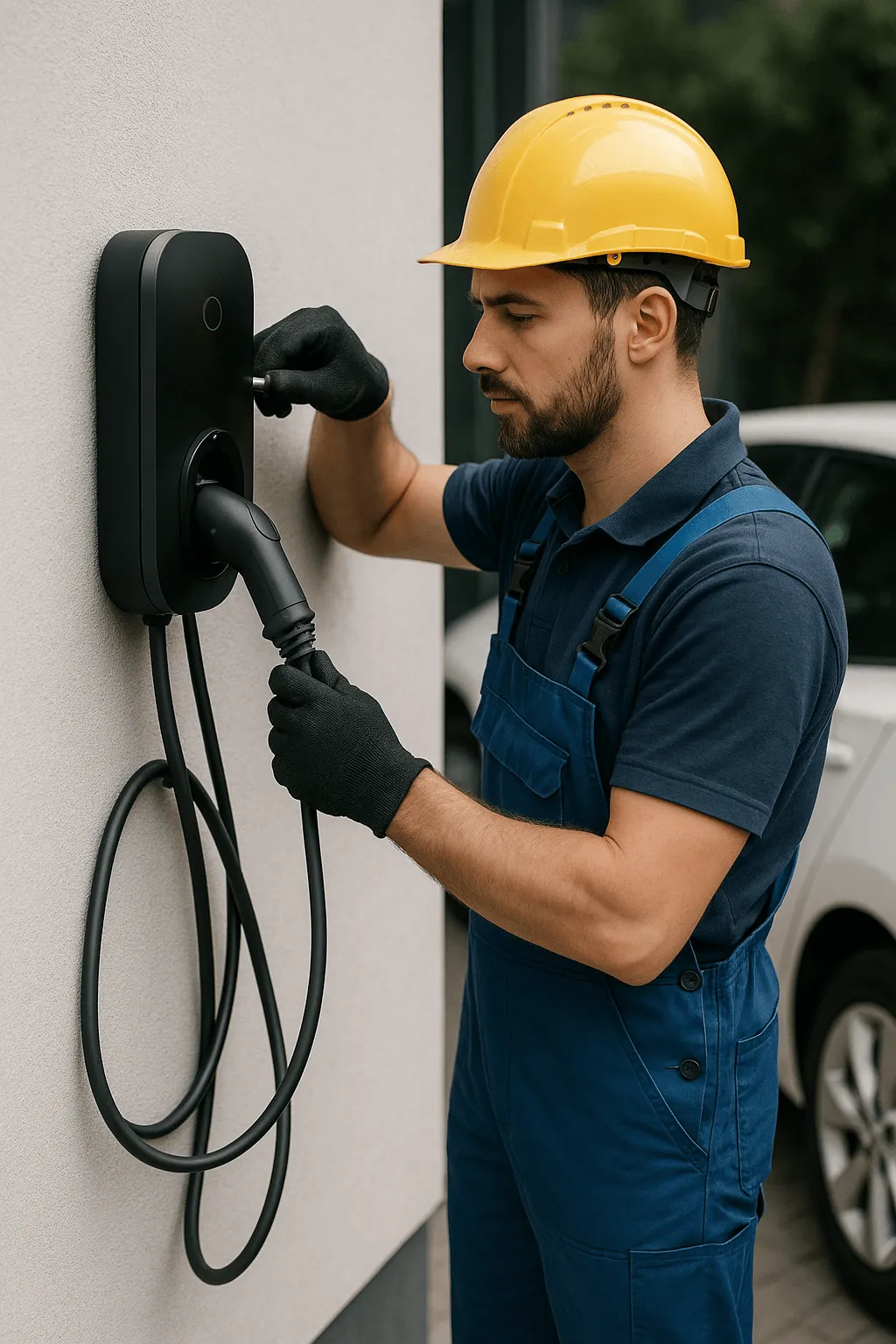 Montaż ładowarki do samochodu elektrycznego w Łodzi
